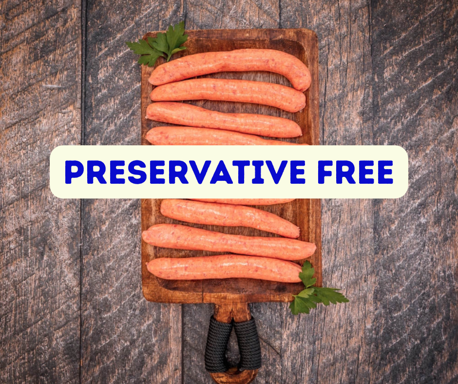 Preservative Free- Grass fed beef sausages - 5kg