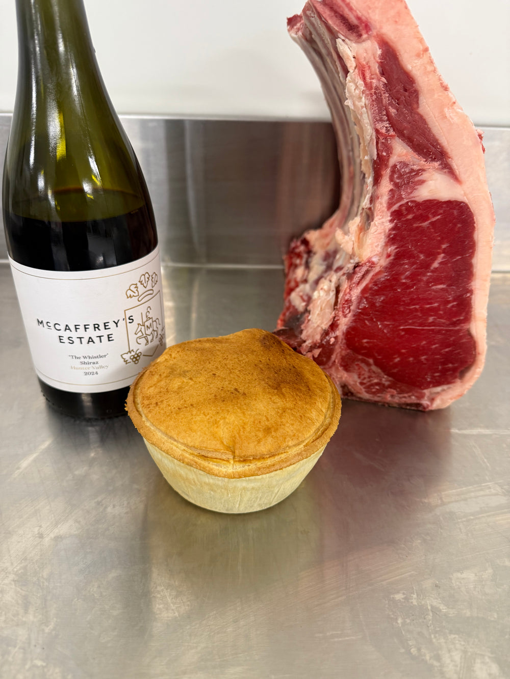 Springhill Beef, Red wine and Garlic Pie